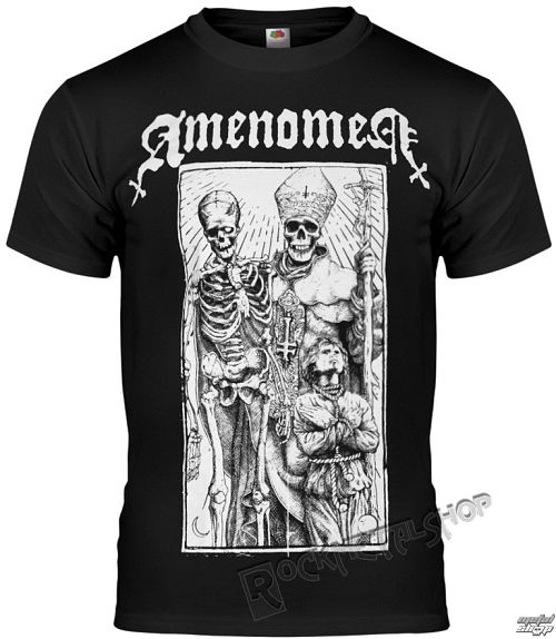tričko pánske AMENOMEN - POPE AND DEATH - OMEN085KM