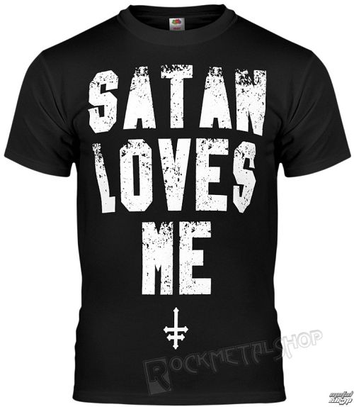 tričko pánske AMENOMEN - SATAN LOVES ME - OMEN057KM