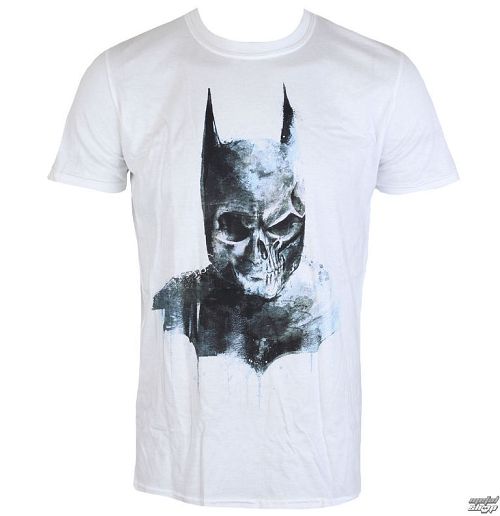tričko pánske Batman - Gothic Skull - White - LIVE NATION - PE14357TSW