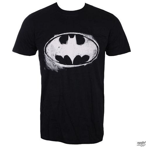 tričko pánske BATMAN - LOGO MONO DISTRESSED - BLACK - LIVE NATION - PE13477TSBP
