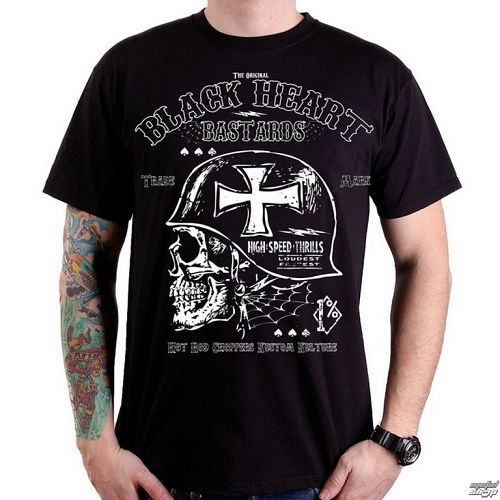 tričko pánske BLACK HEART - High Speed - Black - BH073