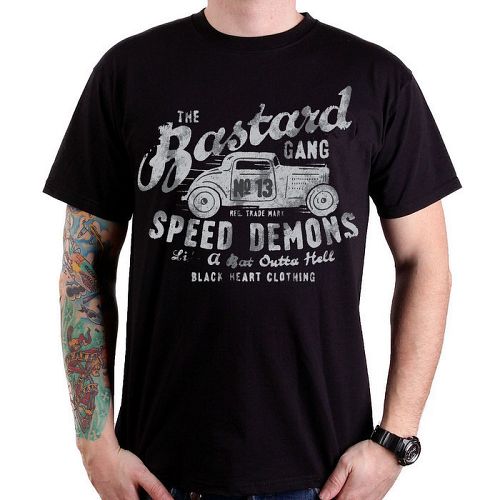 tričko pánske BLACK HEART - Speed Demons - Black