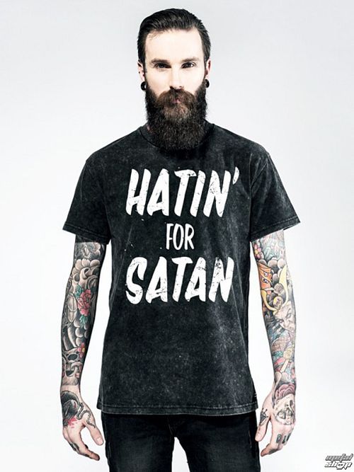 tričko pánske DISTURBIA - Hatin - Grey / BLK - DIS602