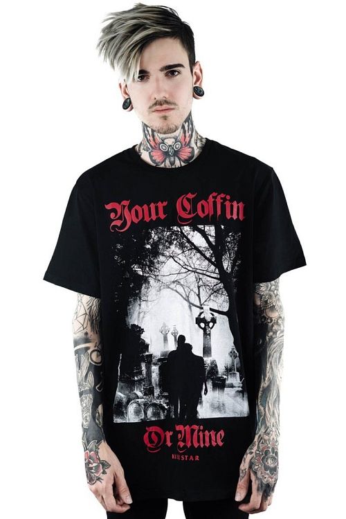 tričko pánske KILLSTAR - Coffin - BLACK - KSRA000326