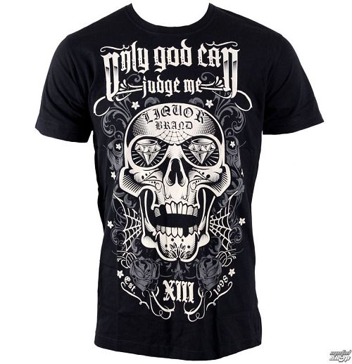 tričko pánske LIQUOR BRAND - TNO Skull - Black