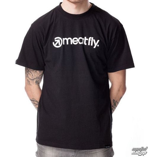tričko pánske MEATFLY - LOGO D - Black