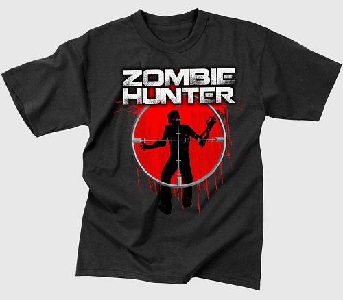 tričko pánske ROTHCO - ZOMBIE HUNTER - BLACK - 66128