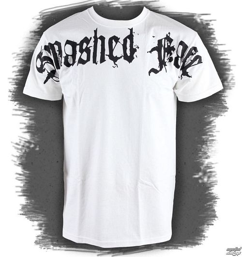 tričko pánske SMASHED FACE - Oversleeve - White