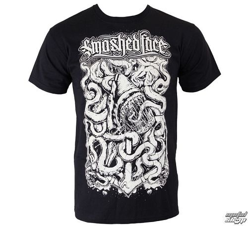 tričko pánske SMASHED FACE - Shark - Black - 10