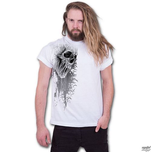 tričko pánske SPIRAL - BAT CURSE - White - E026M137