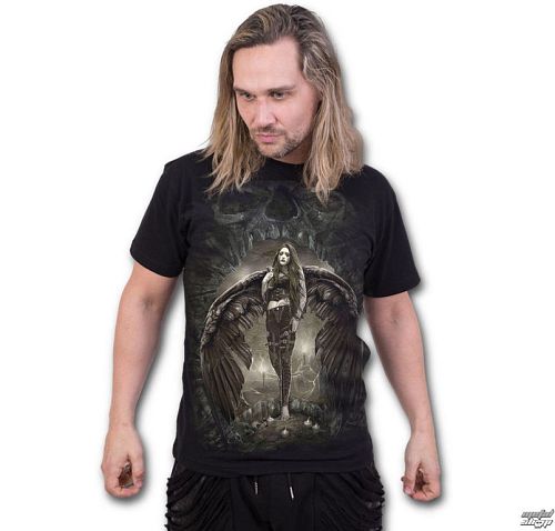 tričko pánske SPIRAL - DARK ANGEL - Black - L033M101