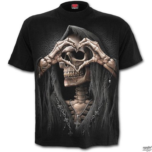 tričko pánske SPIRAL - DARK LOVE - Black - T147M101