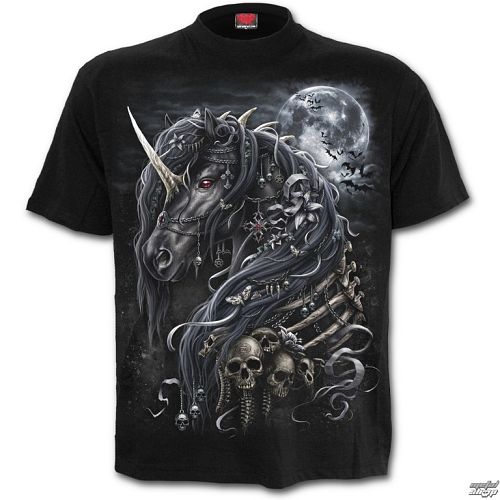 tričko pánske SPIRAL - DARK UNICORN - Black - L038M101