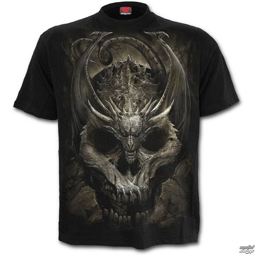 tričko pánske SPIRAL - DRACO SKULL - Black - K054M101