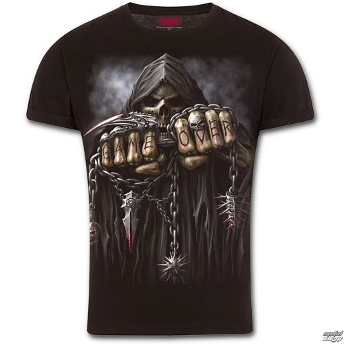 tričko pánske SPIRAL - GAME OVER - Black - T026M135