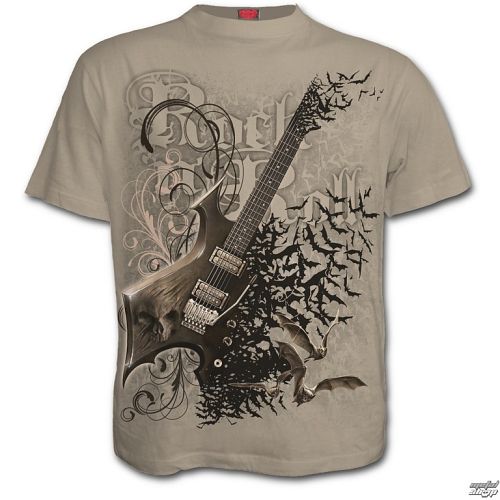 tričko pánske SPIRAL - NIGHT RIFFS - Stone - E025M124