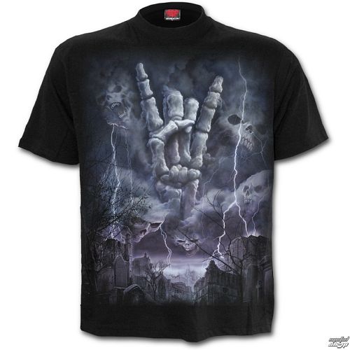 tričko pánske SPIRAL - ROCK ETERNAL - Black - T136M101