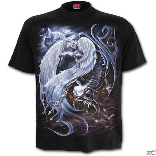 tričko pánske SPIRAL - YIN YANG - Black - L032M121