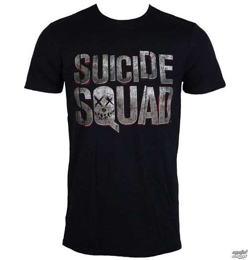 tričko pánske Suicide Squad - Logo - Black - LIVE NATION - PE13067TSBP