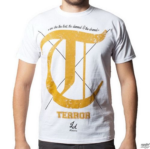 tričko pánske Terror - Damned - BUCKANEER - White - 1986