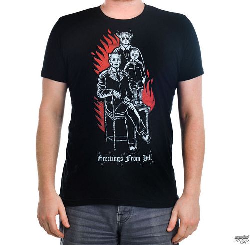 tričko pánske TOO FAST - Greetings From Hell - Black