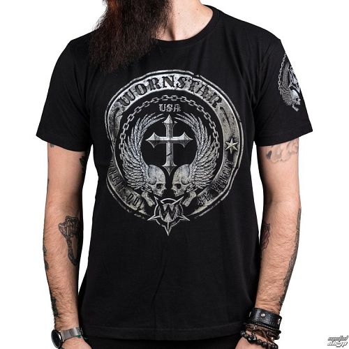 tričko pánske WORNSTAR - Rivalis - Black - WSUS-RIVL