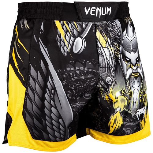 boxerské kraťasy pánske Venum - Viking 2.0 - Black/Yellow - Venum-03414-111