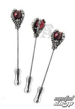 brošňa (pripináčik) ALCHEMY GOTHIC - Dragon Claw Dress Pins - DP4