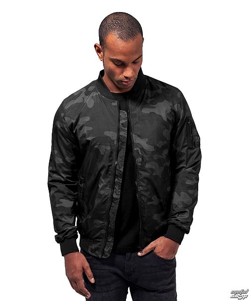 bunda pánska (bomber) URBAN CLASSICS - Light Camo - TB1617-darkcamo