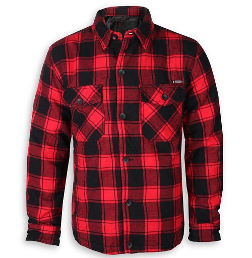 bunda pánska BRANDIT - Lumberjacket checked - 9478-red/black checkered
