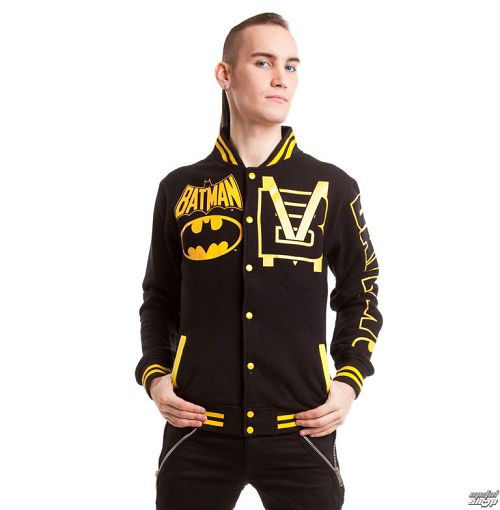 bunda pánska POIZEN INDUSTRIES - Batmanteam Varcity - Black - POI011