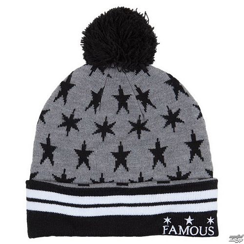 čiapka FAMOUS STARS & STRAPS - Lunar Pom - Grey - FH03150030