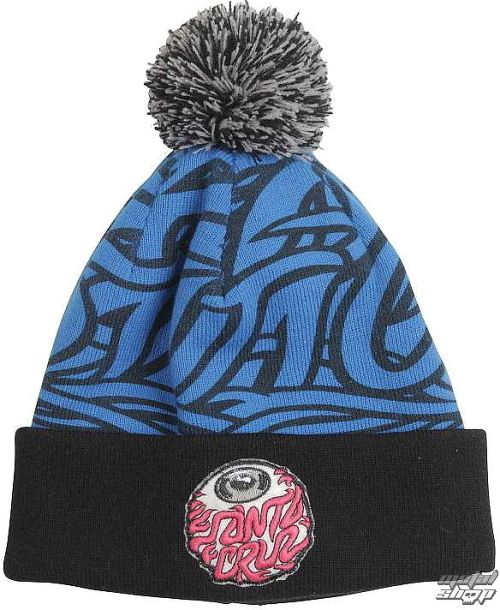 čiapka SANTA CRUZ - Eyeball Bobble - Blue Black - ABE F14