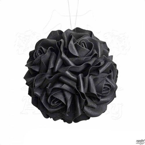 dekorácia ALCHEMY GOTHIC - Black Rose - ROSE6