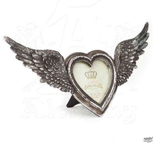 dekorácia (fotorámik) ALCHEMY GOTHIC - Winged Heart(Wings Open) - SA1