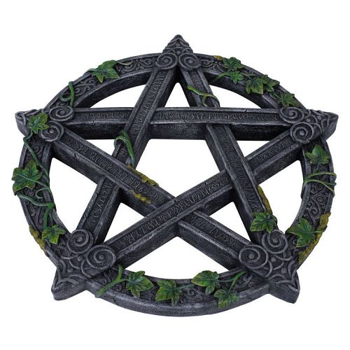 dekorácia Wiccan Pentagram Wall Plaque - B2536G6