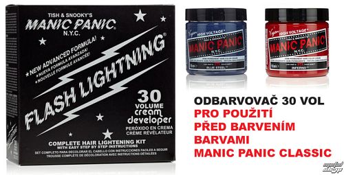 farba na vlasy (zosvetľovač) MANIC PANIC - 30 vol.