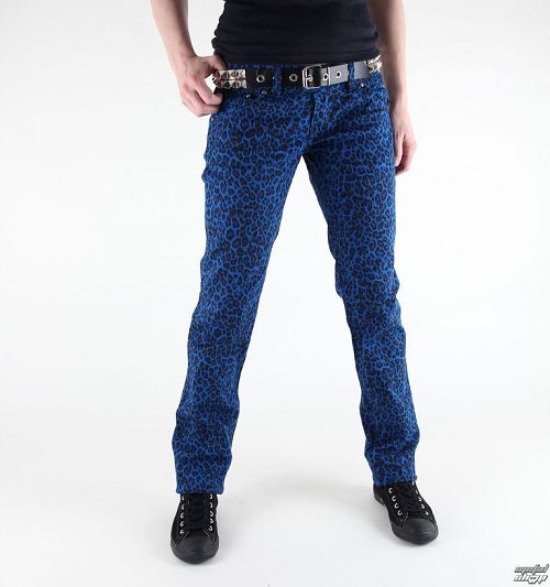 kalhoty dámské 3RDAND56th - Print Skinnies - JM409 - ROYAL