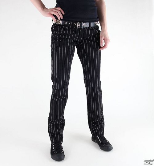 kalhoty dámské 3RDAND56th - Skinnies - JM407 - BLACK-WHITE
