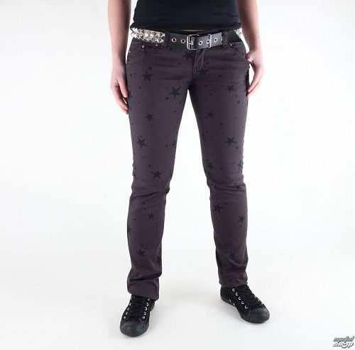 kalhoty dámské 3RDAND56th - Star Skinny Jeans - JM1097 - GREY