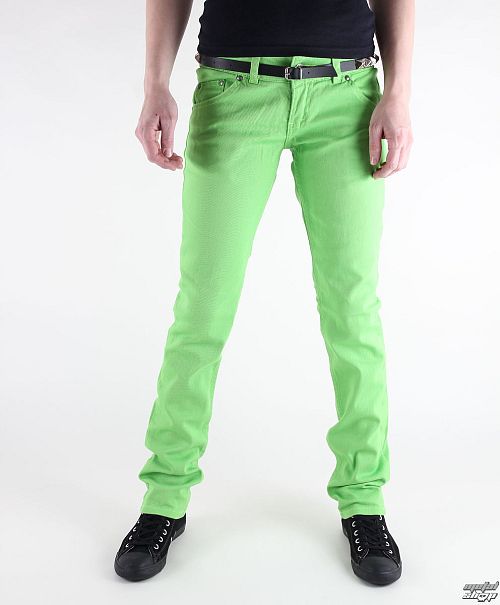 kalhoty dámské 3RDAND56th - Super Skinny Hipster - JM391 - LIME