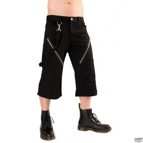 kraťasy 3/4 pánske Black Pistol - Zips Short Pants Denim Black - B-1-45-101-00