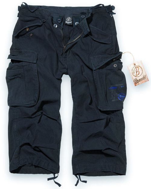 kraťasy 3/4 pánske BRANDIT - Industry Vintage Black - 2003/2