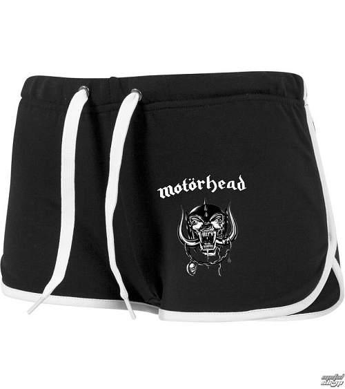kraťasy dámske Motörhead - Logo - URBAN CLASSICS - MC003-blk/wht