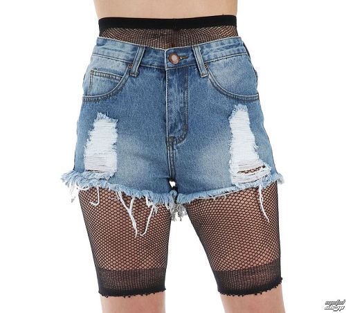 kraťasy dámske (pančucháče) PAMELA MANN - Fishnet Cycling - Black - PM1031