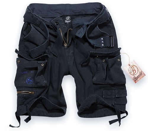 kraťasy pánske BRANDIT - Gladiator Vintage Shorts Black - 2001/2