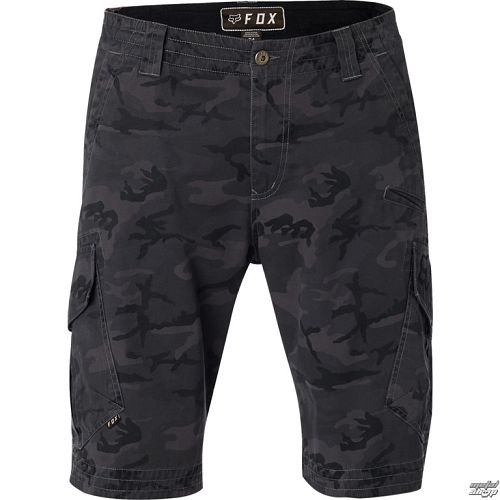 kraťasy pánske FOX - Slambozo Camo Cargo - Black Camo - 21365-247