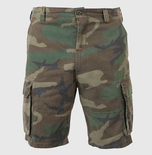 kraťasy pánske ROTHCO - VINTAGE PARATROOPER - WOODLAND - 2140