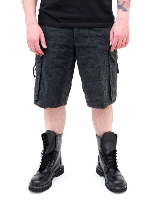 kraťasy pánske SURPLUS - Checkboard - ČIERNE - 05-5650-03