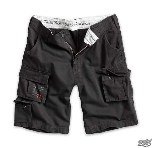 kraťasy pánske SURPLUS - Trooper Shorts - Black - 07-5600-63